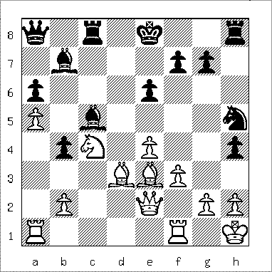 chess diagram of position leading to Damiano's Mate