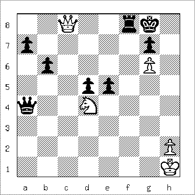 chess diagram of position leading to Damiano's Mate