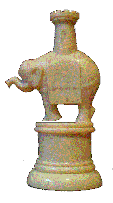 Picture of  Florentine-style Rook, an elephant with a tower on its back