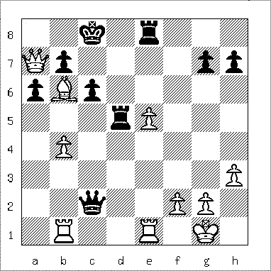 chess diagram of position leading to a Max Lange Mate