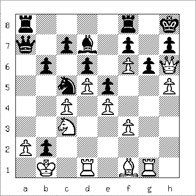 chess diagram of position leading to Lolli's Mate