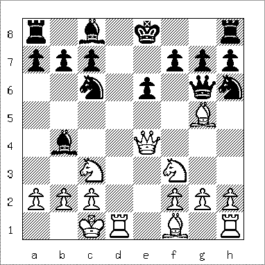chess diagram of position leading to the Opera Mate