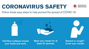 graphic of helpful coronavirus topics on https://serverchess.com