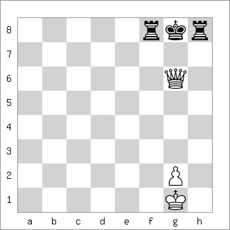 b&w chess diagram of the Epaulette Mate pattern