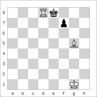 b&w chess diagram of the Opera Mate pattern